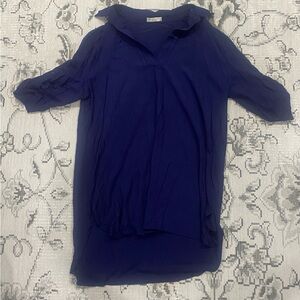 Elegant Navy Women's Blouse